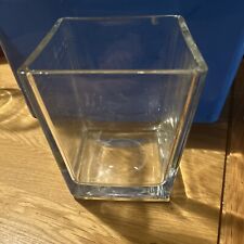 Square glass vase for sale  CROYDON
