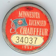 Chauffeur badge 1952 for sale  Standard