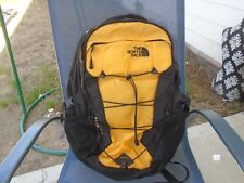 North Face Backpack Yellow Black Borealis Pack Travel Hiking Laptop Bag Bookbag for sale  Shipping to South Africa