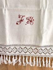 Antique french embroidered d'occasion  Bourg-de-Péage