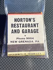 Vintage matchbook horton for sale  Keene