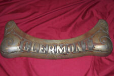 Old Clermont Stove Name Plate Wood Burning Vintage Antique Trim Tag Parts Oven, used for sale  Shipping to Canada