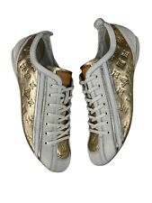 Vintage Louis Vuitton Gold Monogram Low Top Leather Sneakers Size 39 for sale  Shipping to South Africa