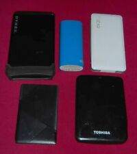 (5) Used Power Bank Portable Charger Battery Bank Charging Lot Mixed Capacities, used for sale  Shipping to South Africa