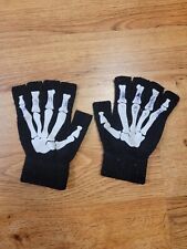 Skeleton glove fingerless for sale  Carol Stream