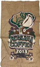 Lote de 2 - NOVOS sacos de grãos de café Kauai Co estopa feitos no Havaí comprar usado  Enviando para Brazil