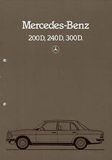Mercedes 200D 240D 300D Prospekt 1981 12/81 D brochure prospectus catalog W123, usado comprar usado  Enviando para Brazil