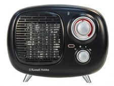 Russell Hobbs Scandi Compact Fan Heater Black Retro Ceramic Thermostat for sale  Shipping to South Africa