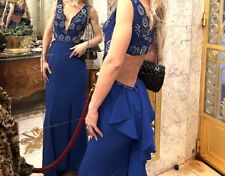 Blue evening dress for sale  CHIGWELL