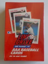 1991 Line Drive AAA cartão de beisebol caixa foil com envoltório retrátil original comprar usado  Enviando para Brazil