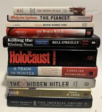 Lote de 10 livros de história da Segunda Guerra Mundial Holocausto Hitler pianista Corrie Ten Boom comprar usado  Enviando para Brazil