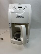 Used, Cuisinart DGB-500 Grind And Brew GRINDER & BREWER 12 Cup Coffee Maker White for sale  Shipping to South Africa