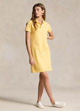 Vestido polo feminino Ralph Lauren grande amarelo pônei botão manga curta, usado comprar usado  Enviando para Brazil