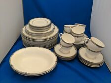 Wedgwood AMHERST BONE CHINA ENGLAND Platinum trim art deco Blue accent for sale  Shipping to Canada