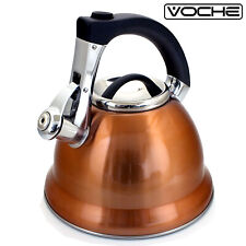De - 3L Copper Whistling Kettle Stovetop Stainless Steel Gas Electric Hobs for sale  Shipping to South Africa