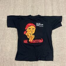 Camisa vintage rusa para hombre mediana negra década de 1990 URSS Unión Soviética comunista segunda mano  Embacar hacia Argentina