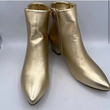 Botas de tornozelo douradas metálicas tamanho 10, usado comprar usado  Enviando para Brazil