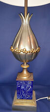 Lampe LOTUS Maison CHARLES 1960 bronze et resine fractale Rare segunda mano  Embacar hacia Argentina