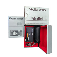 Rollei A110 110 Film Miniature Spy Camera Tessar 23mm f/2.8 Lens BOX SET MINT, used for sale  Shipping to South Africa