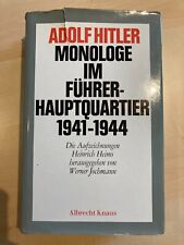 Adolf hitler monologe gebraucht kaufen  Gönnheim