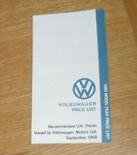 Volkswagen price guide for sale  FAREHAM
