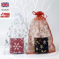 Christmas snowflake organza for sale  UK