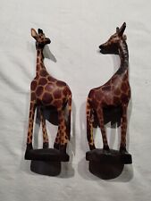 Wooden giraffe figurines for sale  Shipping to Ireland