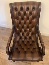 leather slipper chair for sale  WILLENHALL