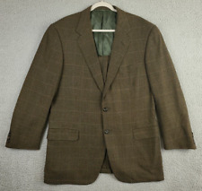 Oxxford Gibbons 1/4 Lined Sport Coat 2 Btn. Vented Multicolored Houndstooth 44L for sale  Shipping to South Africa