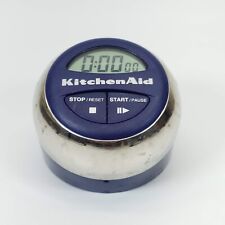 Temporizador de cocina digital KitchenAid azul cromo 9:59 alerta de pitido hornear alimentos segunda mano  Embacar hacia Argentina