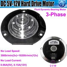 DC5V~12V Hard Drive Motor Mini High-Speed 3 Phase Fluid Dynamic Bearing Motor GT, used for sale  Shipping to South Africa