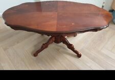 Italian Mahogany Coffee Table Rococo Style With Inlaid Detail And Carved Legs for sale  Shipping to South Africa