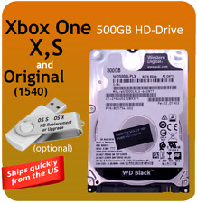 500 GB Xbox One X, S y disco duro original firmware interno opción USB WD negro segunda mano  Embacar hacia Mexico