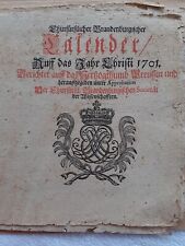 Kalender 1701 brandenburg gebraucht kaufen  Lampertheim