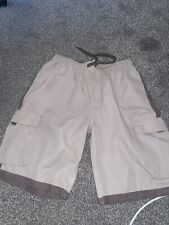 Beige elasticated shorts for sale  WINGATE