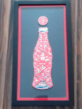 Raro Sochi 2014 Olympic Coca Cola Pin Day Conjunto Completo de Garrafa 18 Peças Emoldurado comprar usado  Enviando para Brazil