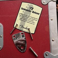 Usado, Placa de pescoço Telecaster Deluxe 72 Fender F placa cromada comprar usado  Enviando para Brazil
