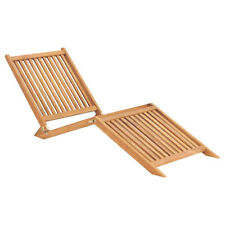 Lounger solid teak for sale  SOUTHALL