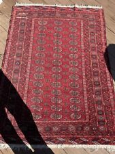 🔥🔥Old Silk Bokhara Rug 49.5 x 71 Inches Burgundy Red for sale  Shipping to South Africa