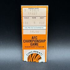Talón de boleto Freezer Bowl 1981 campeonato AFC Cincinnati Bengals segunda mano  Embacar hacia Argentina