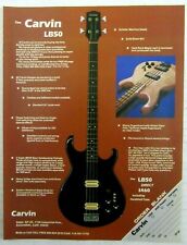 Used, 1979 The CARVIN LB50 Hand-Crafted Bass Order Blank Magazine Ad for sale  Shipping to South Africa