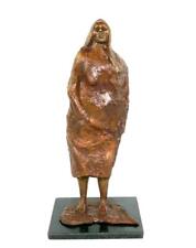 Escultura de bronce firmada y fechada FRANCISCO ZÚÑIGA ""Mujer de Pie con rebozo"". 1965 segunda mano  Embacar hacia Argentina