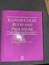 Illinois court rules for sale  Evanston