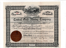 Central Gold Mining Co., 1904, 333 acciones. Rara vez ofrecido, en muy buen estado segunda mano  Embacar hacia Argentina