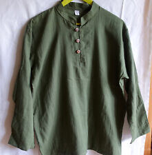 Chemise coton vert d'occasion  Châteauroux