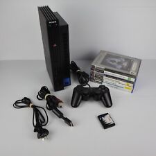 Consola Sony PlayStation 2 PS2 Negro Graso AUS PAL SCPH-50002 6 Juegos Tarjeta de Memoria segunda mano  Embacar hacia Argentina