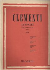 Clementi sonate ricordi usato  Rancio Valcuvia
