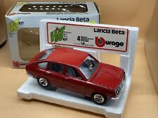 1/24 0107 BURAGO Lancia BETA SEDAN VERY RARE Bburago Lancia Beta Berlina Red Box, used for sale  Shipping to South Africa