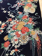 @@ Tecido de seda quimono japonês vintage / tecido liso, arranjo floral FX40 comprar usado  Enviando para Brazil