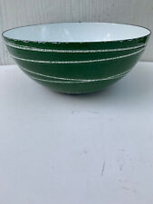 MCM Cathrineholm 8" Green Saturn Enamel Bowl Grete Prytz Kittelsen for sale  Shipping to South Africa